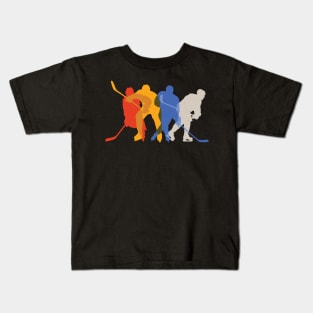 Hockey Shirt, Ice Hockey, Vintage Retro Style Kids T-Shirt
